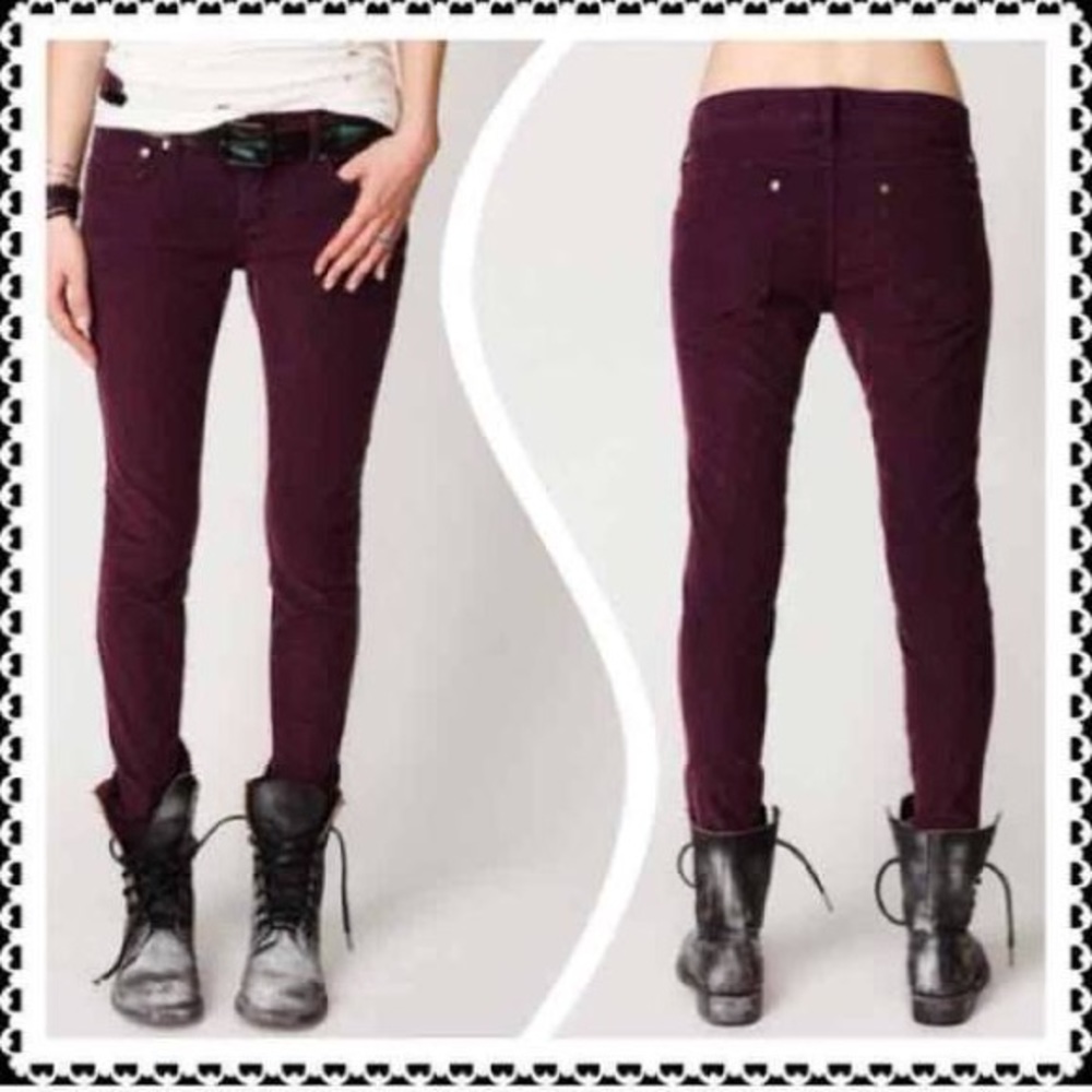 FREE PEOPLE Corduroy Skinny Jeans